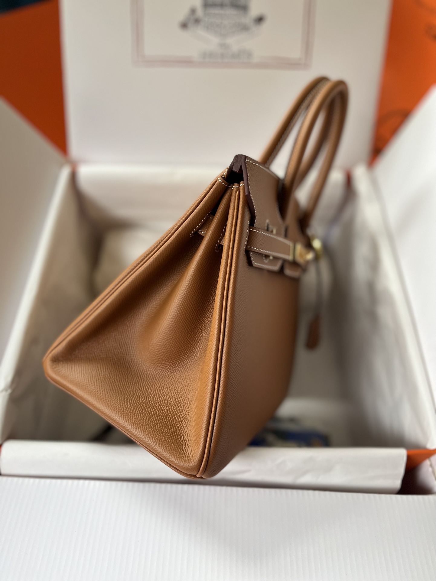 에르메스 버킨백30 골드브라운 금장 앱송